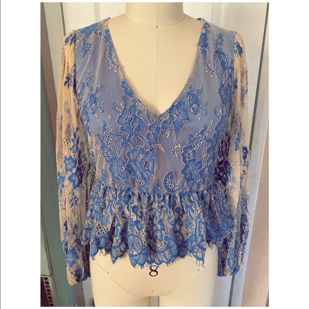 Chantilly Lace Blouse from Top Shop.